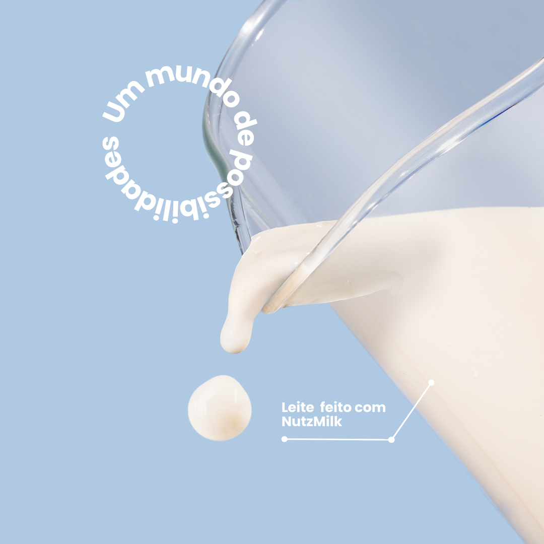 Kit 1 Mini Liquidificador NutzMilk® + 1 Unidade de Leite Vegetal NutzMilk® 6,5L