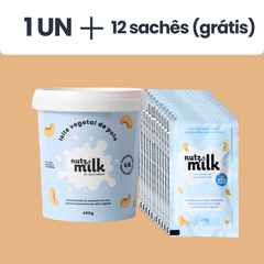 Leite Vegetal NutzMilk® 6,5L - Concentrado de Castanha de Caju + 12 sachês (grátis)