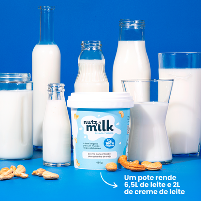 Kit 1 Mini Liquidificador NutzMilk® + 2 Unidades de Leite Vegetal NutzMilk ® 13L